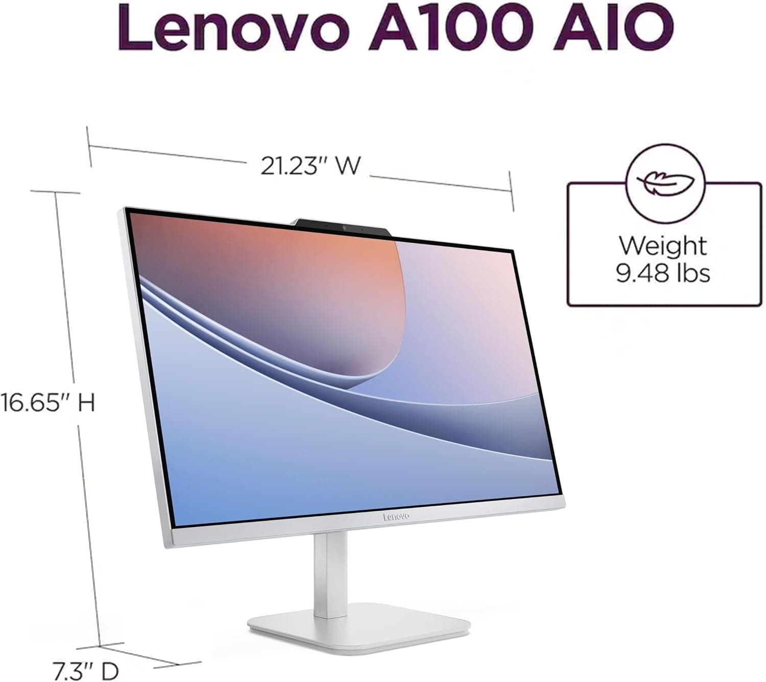 Lenovo 24" FHD All-in-One Desktop Computer, Intel 4-Core Processor (Beats i3-1110G4), 16GB RAM, 512GB PCIe SSD, HDMI, WiFi 6, RJ45, Bluetooth, Business AIO, Vent-Hear, Keyboard & Mouse, Windows 11 Pro 16GB RAM | 512GB SSD - Image 5