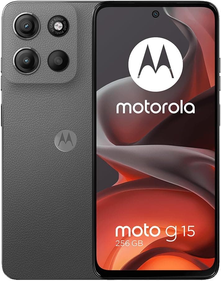 Motorola Moto G15 4G LTE (XT2521-2) 4+256GB Dual Sim | GSM Unlocked | International Model | for T-Mobile, Metro PCS, Mint & Tello - (Gray) - Image 2