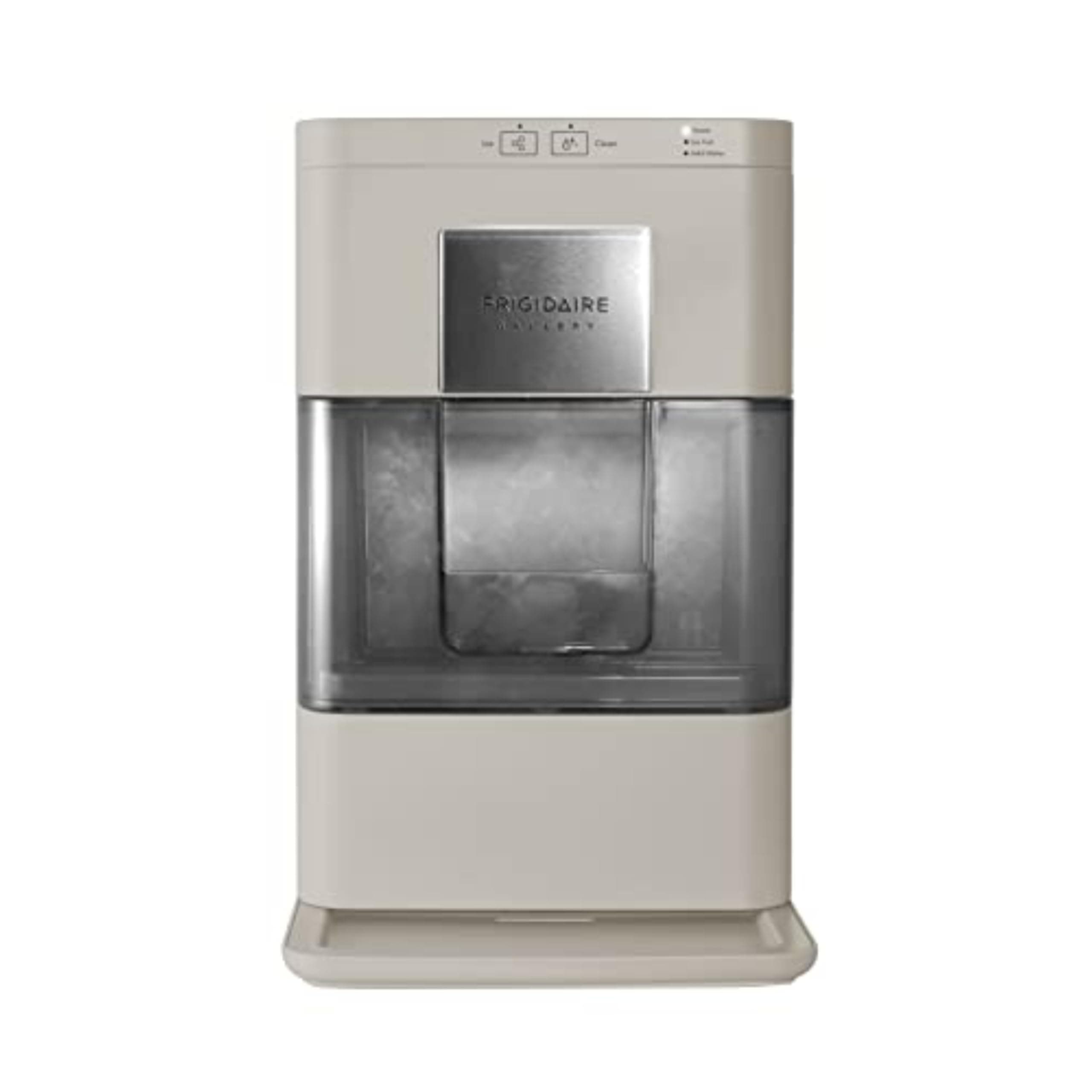 Frigidaire Nugget Ice Maker, Countertop Ice Machine with Transparent Window, Sonic Ice Maker with 44 lbs. Capacity, Auto Self Cleaning Ice Maker Machine, 2.0 Gen, Cream - 16.75D x 11.75W x 20.25H Cream - Nugget Ice