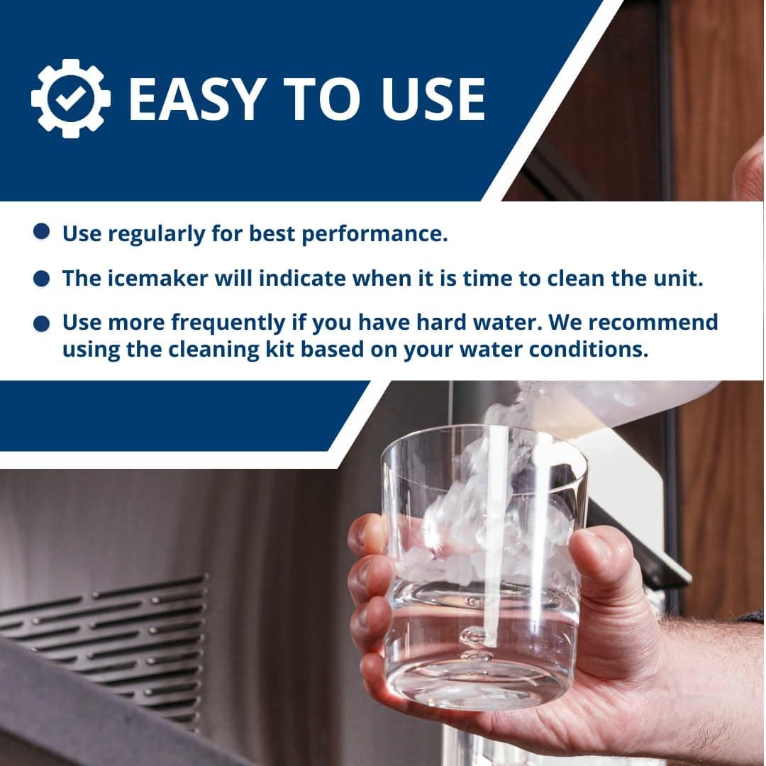 GE PROFILE Opal | Cleaning Supplies Kit for Opal Nugget Ice Maker | Ice Machine Cleaner Kit Includes (1) 5 oz Bottles of Cleaning Solution, (1) Cleaning Sponge - Image 5