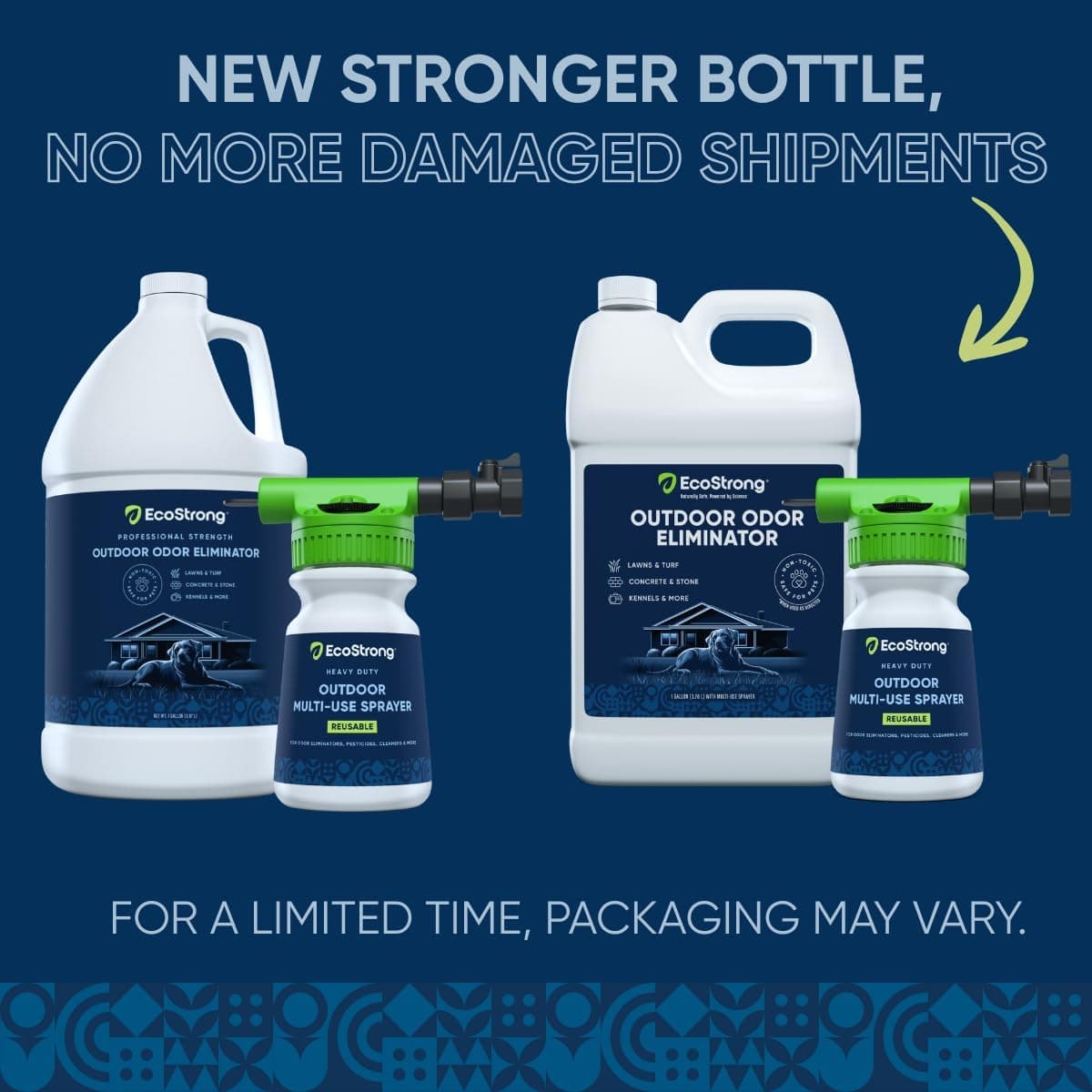 Eco Strong Outdoor Odor Eliminator | Outside Dog Urine Enzyme Cleaner – Powerful Pet, Cat, Animal Scent Deodorizer | Professional Strength for Yard, Turf, Kennels, Patios, Decks (Gallon with Sprayer) 128 oz w Multi-use Sprayer - Image 3