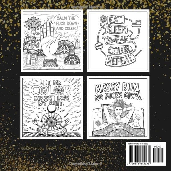 Relax, Swear, Color, Repeat: A Sassy, Classy & Comforting Coloring Book for Women – Relaxing, Anxiety-Relief Designs to Calm Your Mind - Image 3