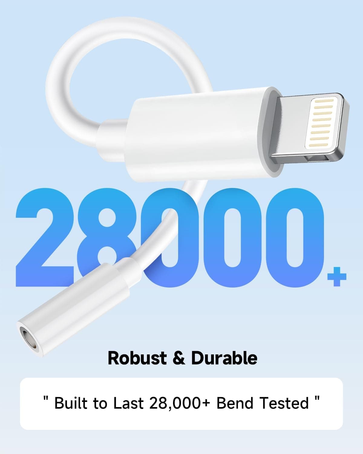 [Apple MFi Certified] 2 Pack Lightning to 3.5 mm Headphone Jack Adapter, iPhone Aux Adapter Converter Dongle Audio Cable Compatible with iPhone 14 13 12 11 X XS 8 7 1 White/Lightning 2Pack - Image 7