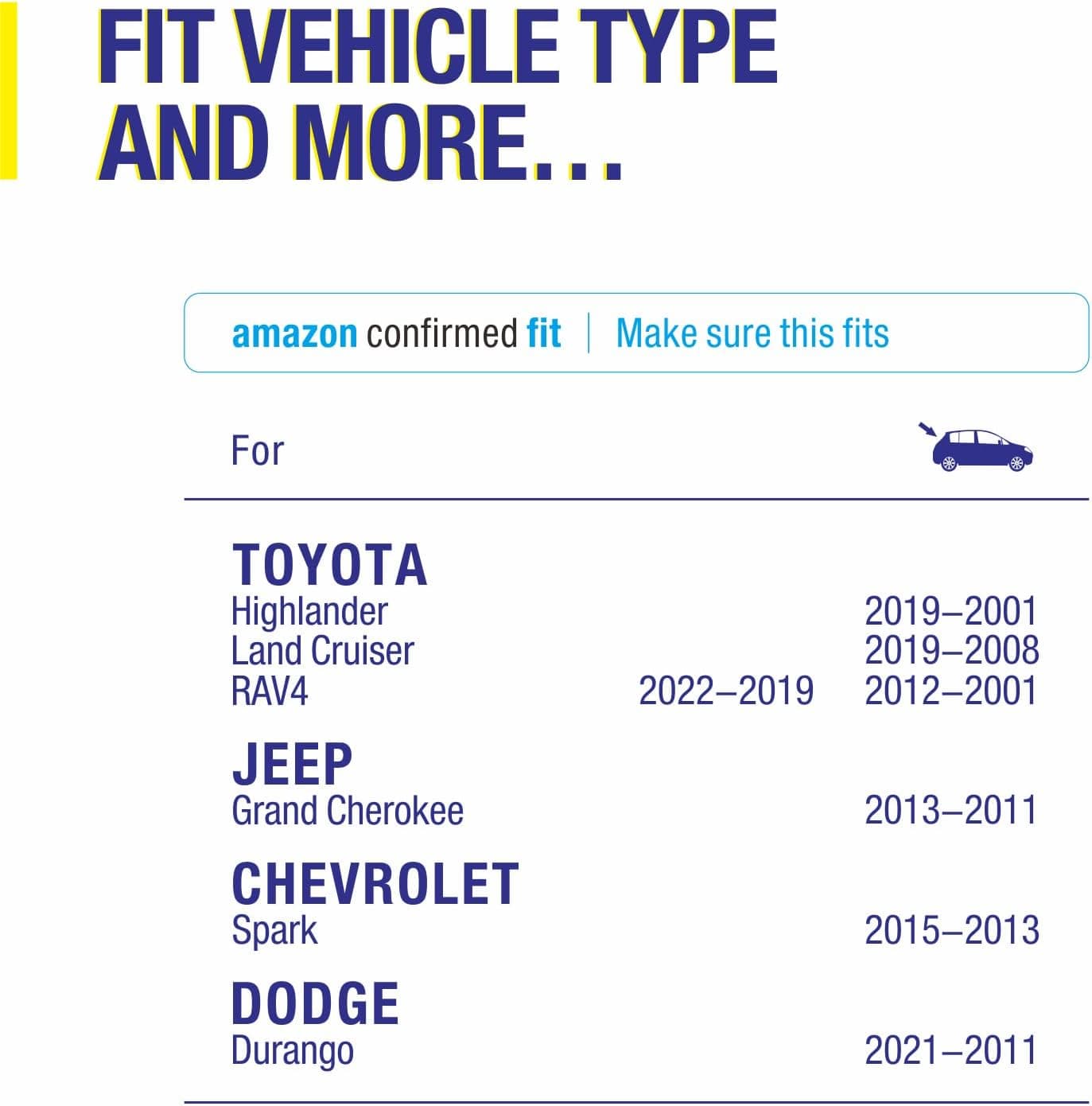 12" Rear Wiper Blades Replacement For TOYOTA RAV4 2024-2019,2012-2001, Highlander 2019-2001,Land Cruiser 2019-2013,2011-2008, Yaris 2019,11-06 Venza 14-09, BACK Windshield Wiper Blades(12-A) 12"(12-A)(Rear Wiper Blade) Fit For TOYOTA RAV4 2024-2019,2012-2001,Highlander 2019-2001 - Image 2