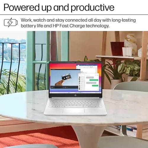 HP 2025 14" Laptop Computer, Intel N150, 16 GB RAM, 512 GB Storage(128GB eMMC + 128GB UFS + 256GB MSD), Copilot AI, Wi-Fi 6, BT 5.4, HD Cam, 1 Year Office 365, Windows 11 Pro, Accessories, Silver - Image 6