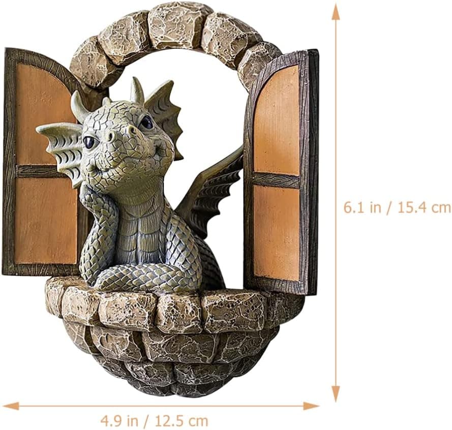 Holibanna 3D Dragon Wall Art Decor Hanging Dinosaurs Sculpture Wall Mounted Room Decor Home Wall Decorations for Kids Bedroom - Image 8