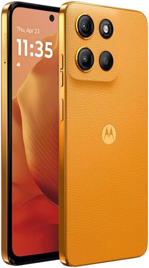 Motorola Moto G15 4G LTE (XT2521-2) 4+256GB Dual Sim | GSM Unlocked | International Model | for T-Mobile, Metro PCS, Mint & Tello - (Orange) - Image 5