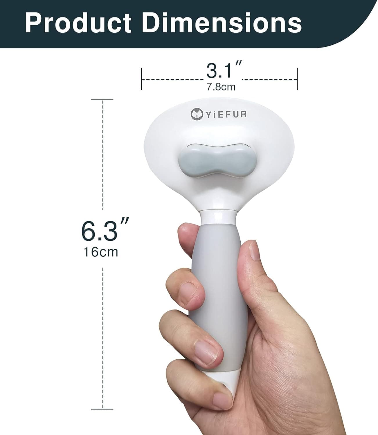 Cat Hair Brush,Cat Brush for Shedding,Soft Silicone Self Cleaning Brushes for Short and Long Haired Cats for Grooming and Shedding White - Image 7