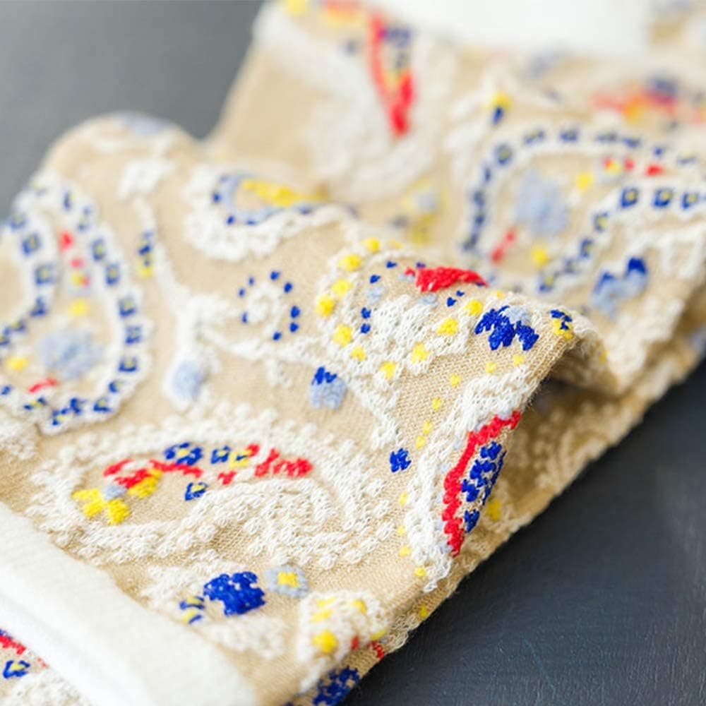 Benefeet Sox Cute Patterned Crew Socks for Women Girls Fun Novelty Graphic Design Casual Cotton Dress Socks One Size 5 Pair-paisley - Image 4