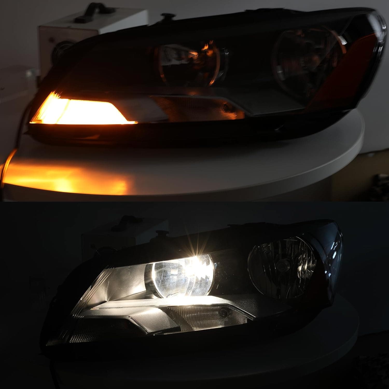 SOCKIR Halogen 6 Pin Headlight Assembly Replacement for 2012-2015 Volkswagen Passat OE Replacement Headlamp Left/Driver Side (LH) - Image 6