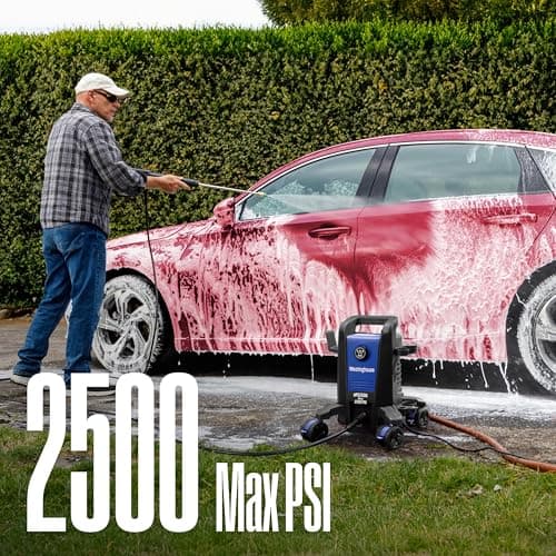 Westinghouse ePX3500 Electric Pressure Washer, 2500 Max PSI 1.76 Max GPM with Anti-Tipping Technology, Onboard Soap Tank, Pro-Style Steel Wand, 5-Nozzle Set, for Cars/Fences/Driveways/Home/Patios - Image 6