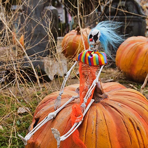 FUN LITTLE TOYS 4 Pack Halloween Decorations - Outdoor/Indoor Clown Yard Patio House Decor for Haunted House Props - Image 5