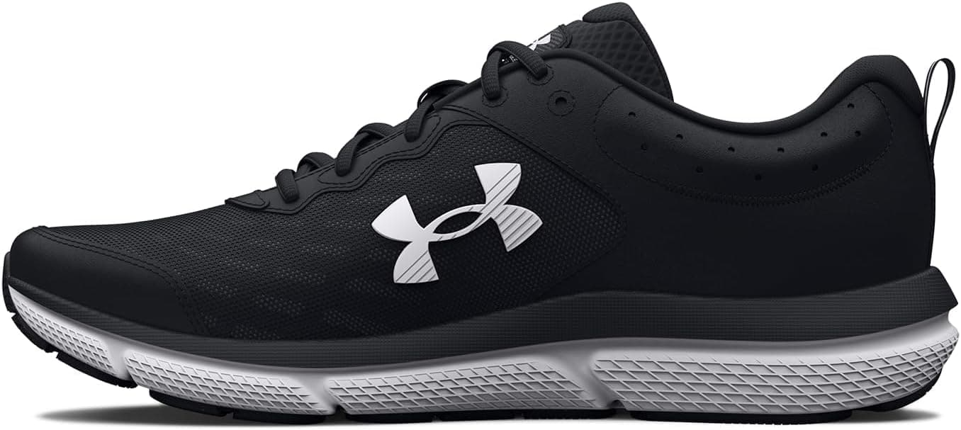 Under Armour Women's Charged Assert 10 Shoes 7.5 (001) Black/Black/White - Image 2