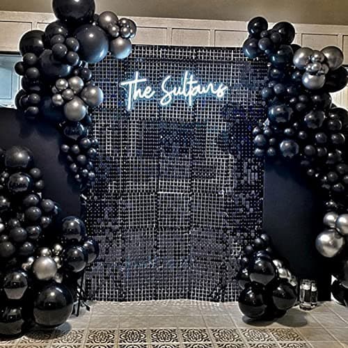 PartyWoo Black Balloons 140 pcs Different Sizes Pack of 18 12 10 5 Inch Matte Black Latex Balloon Arch Kit Garland for Graduation Halloween New Year Anniversary Birthday Party Decorations Black-Y18 - Image 6