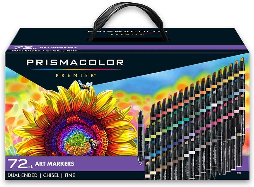 Prismacolor Premier Dual-Ended Art Markers Alcohol Marker Set 72 Count - Assorted Colors Perfect for Adult Coloring Drawing Art Supplies Bible Study Supplies - Image 2