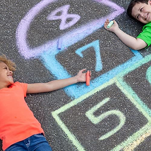 Crayola Ultimate Washable Chalk Collection (64ct), Bulk Outdoor Sidewalk Chalk for Kids, Anti-Roll Sticks, Recess Toys for Kids, Back to School Gifts - Image 2