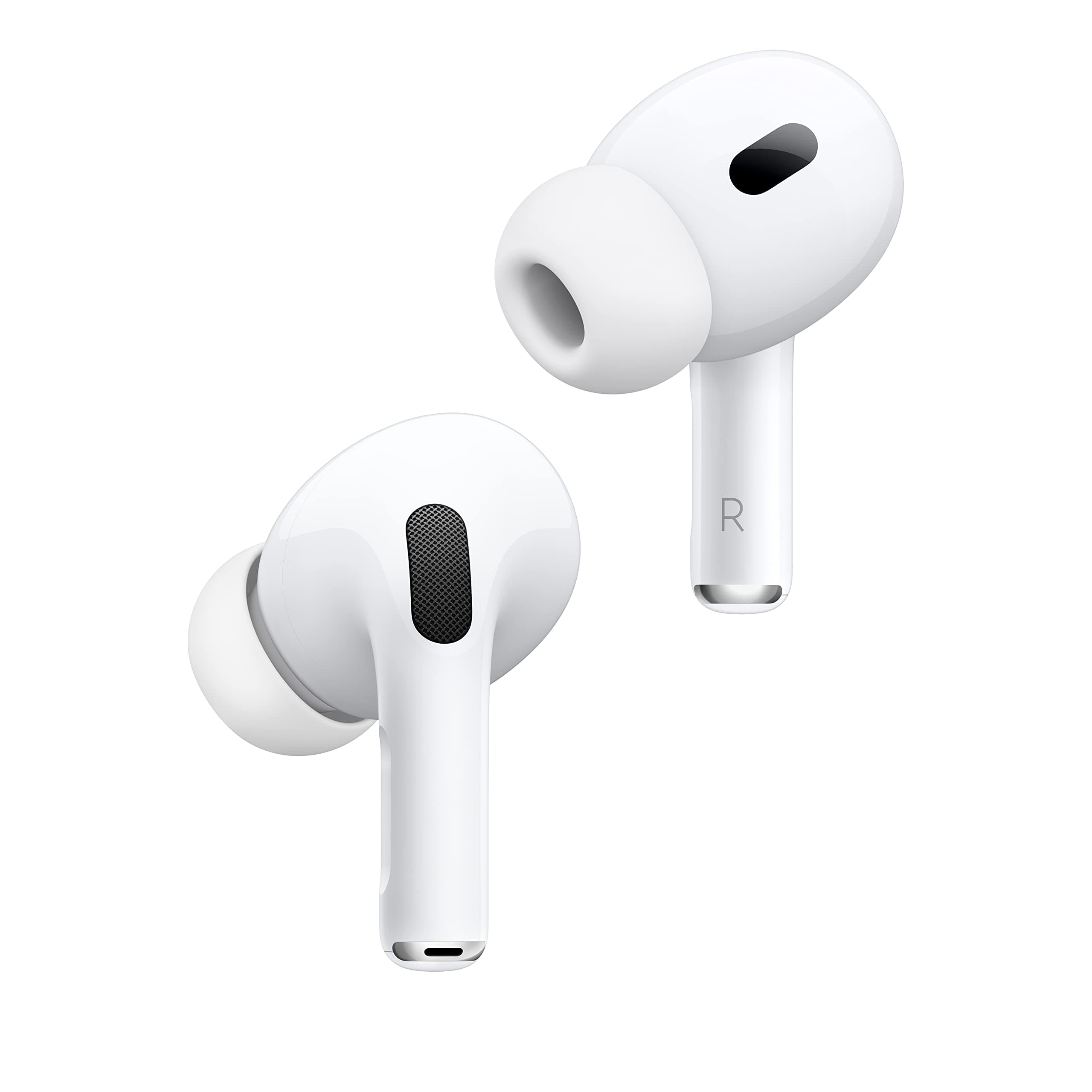 Apple AirPods Pro 2 Wireless Earbuds, Active Noise Cancellation, Hearing Aid Feature, Bluetooth Headphones, Transparency, Personalized Spatial Audio, High-Fidelity Sound, H2 Chip, USB-C Charging Without AppleCare+