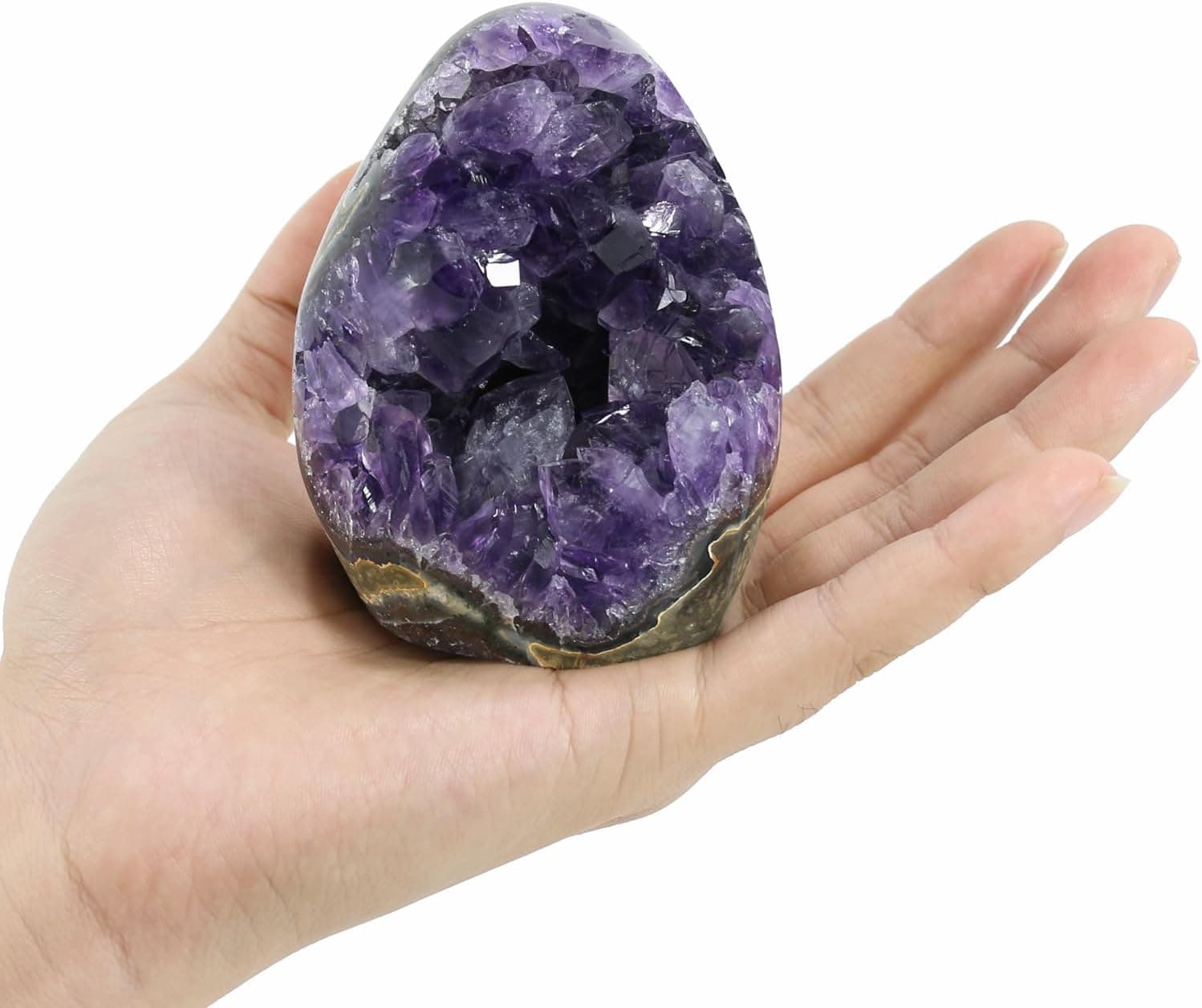 Amethyst Crystal Rock, Real Amethyst Stone, Amathesis Crystal Cluster Geode, Purple Crystals and Healing Stones, Amatista Piedra Natural, Cuarzos Originales De Energia Y Piedras, Columnar(1.1LB) 1.1 Pound - Image 6