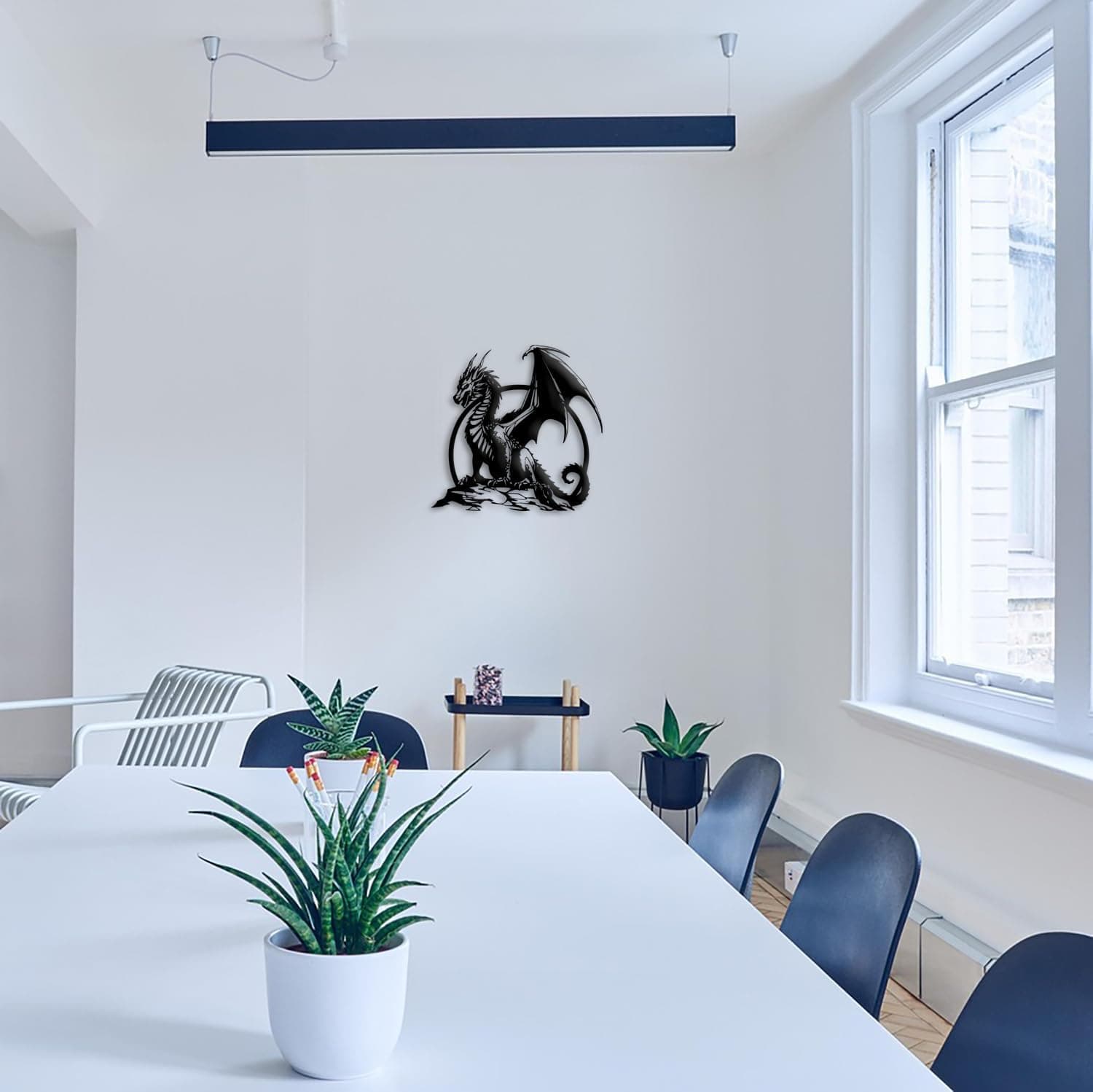 Rajukit Metal Dragon Wall Art – Dragon Wall Decor,Western Room Decor,Fantasy Decor for Living Room Bedroom Office - Image 6