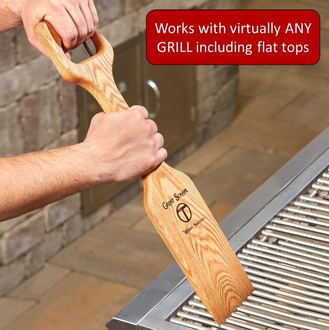 Great Scrape - Shovel (20") - The Ultimate BBQ Cleaning Tool & Wood Grill Scraper - Image 4