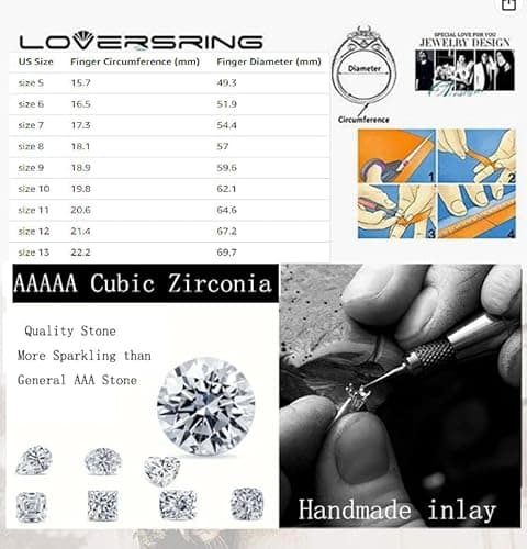 TWO RINGS Wedding Ring Sets His And Hers Promise Ring Couples Bridal Sets Women 925 Sterling Silver square Cz Man Stainless Steel Brushed Finished Wedding Bands - Image 4