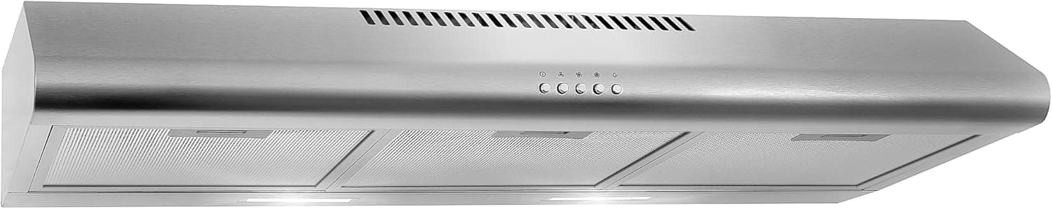 COSMO COS-5MU36 36 in. Delta Collection Ducted Under Cabinet Range Hood, Button Controls, Reusable Filters, LED Lights, Stainless Steel Stainless Steel 36 inch - Image 10