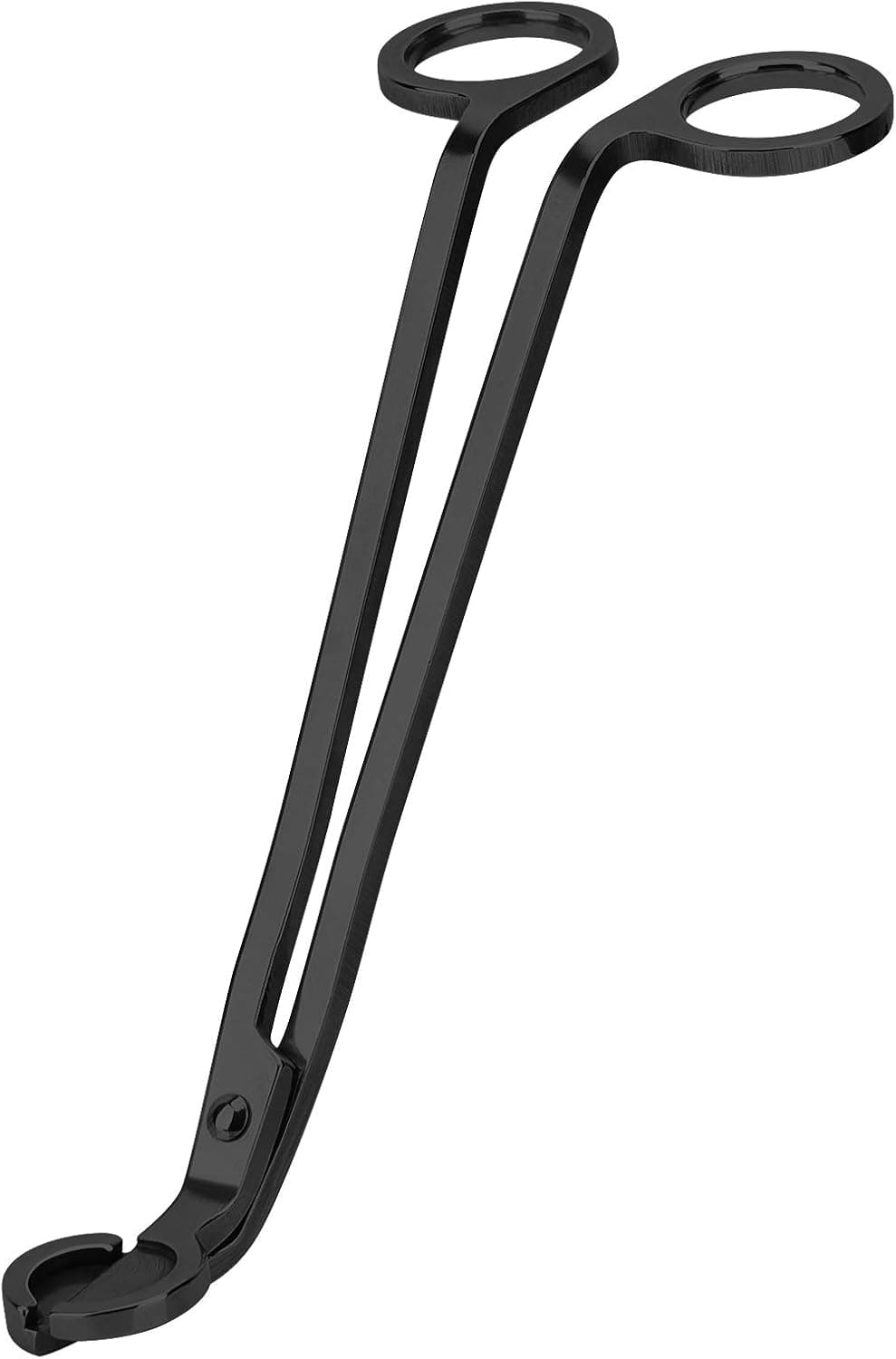 CHEFBEE Candle Wick Trimmer, Polished Stainless Steel Wick Clipper Cutter, Scissors, Reaches Deep Into Candles to Cut Spent Cord, Allow Cleaner Burn and Prevent Soot Buildup (Black) - Image 2