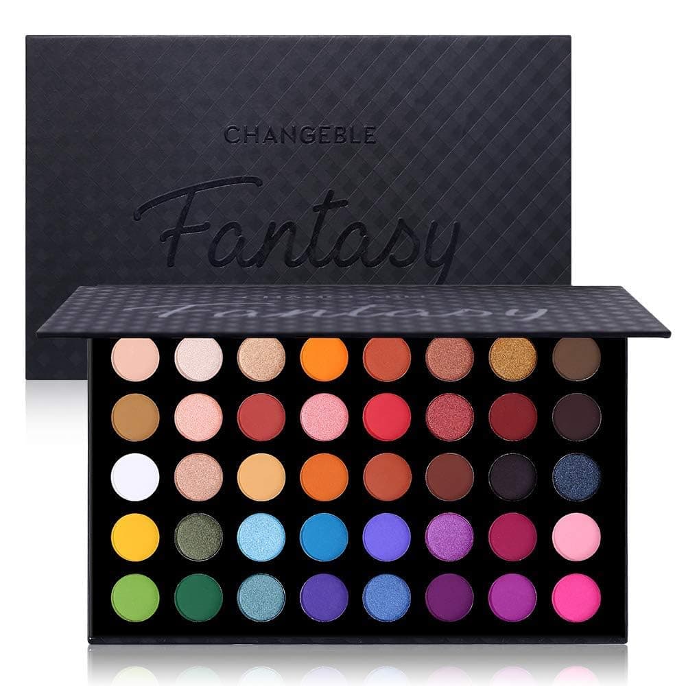 Highly Pigmented Eye Makeup Palette, Matte Shimmer Metallic Eyeshadow Pallet Long Lasting Blendable Natural Colors Make Up Eye Shadows Cosmetics Gift Kit Colorful Palette - Image 2