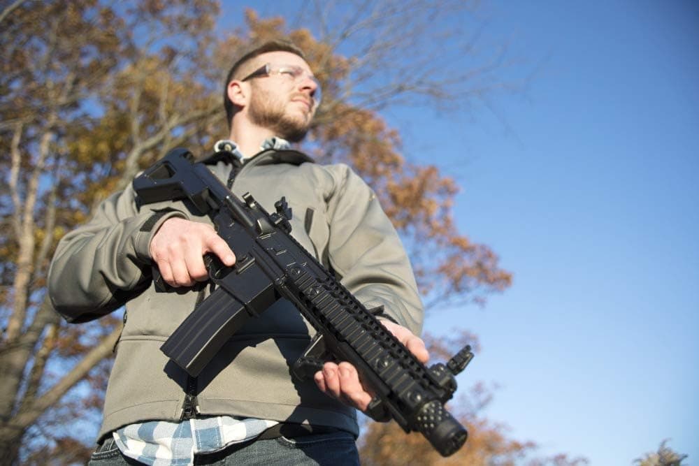 DPMS Full Auto SBR CO2-Powered BB Air Gun with Dual Action Capability Black - Image 3