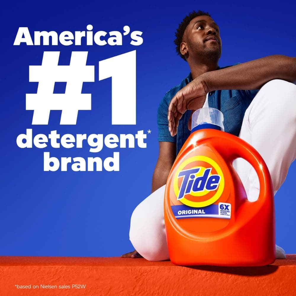 Tide Liquid Laundry Detergent, Original Scent, 80 fl oz, 64 Loads, Boosted Clean Even in Cold Water with Concentrated Washing Soap 80 Fl Oz (Pack of 1) - Image 12