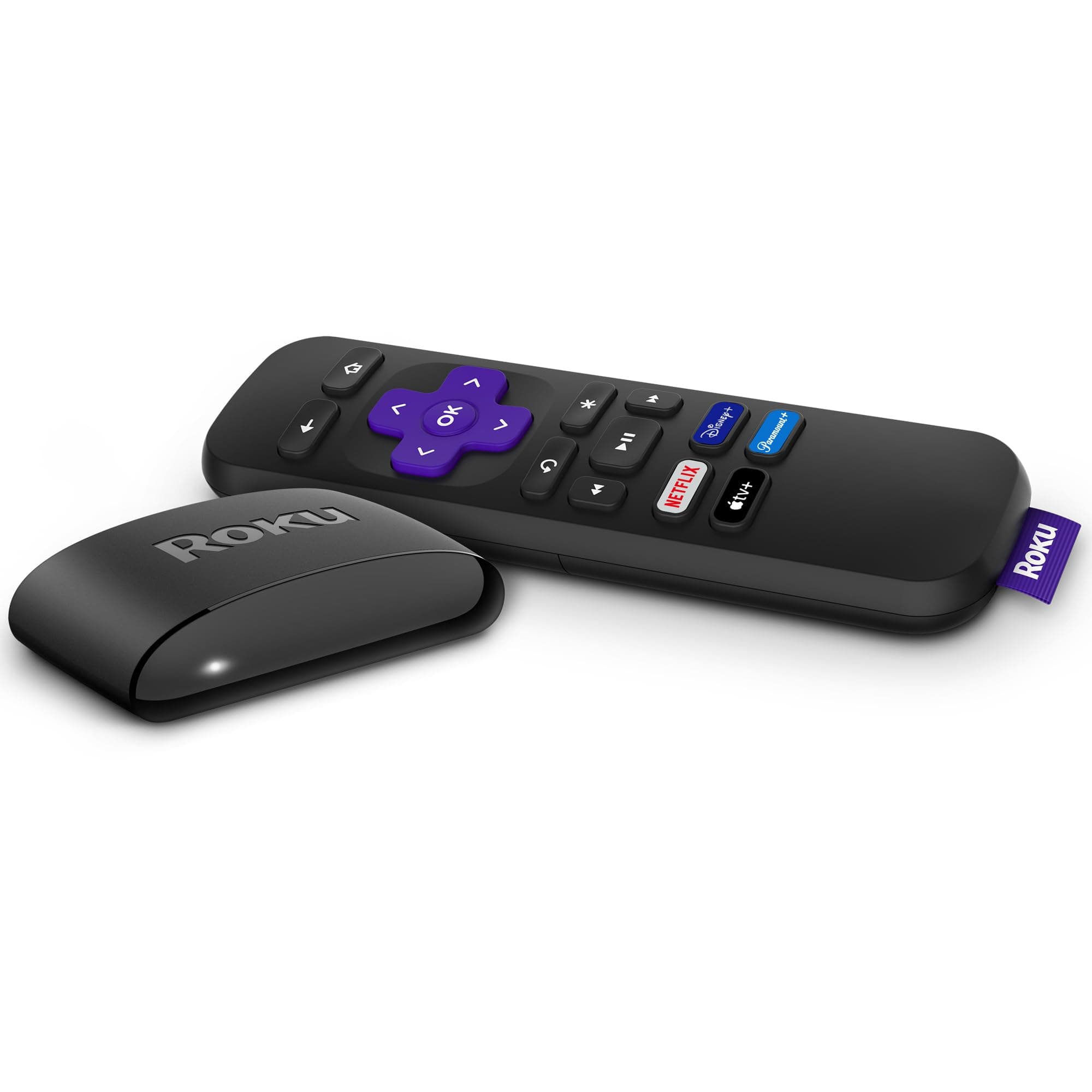 Roku Express | HD Roku Streaming Device with Standard Remote (no TV controls), Free & Live TV No Size English