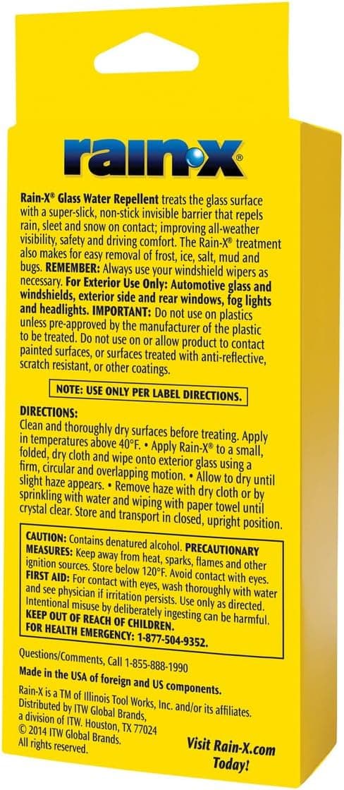 Rain-X 800002243 Glass Treatment, 7 oz. - Exterior Glass Treatment To Dramatically Improve Wet Weather Driving Visibility During All Weather Conditions Squeeze Bottle 7 Fl Oz (Pack of 1) - Image 3