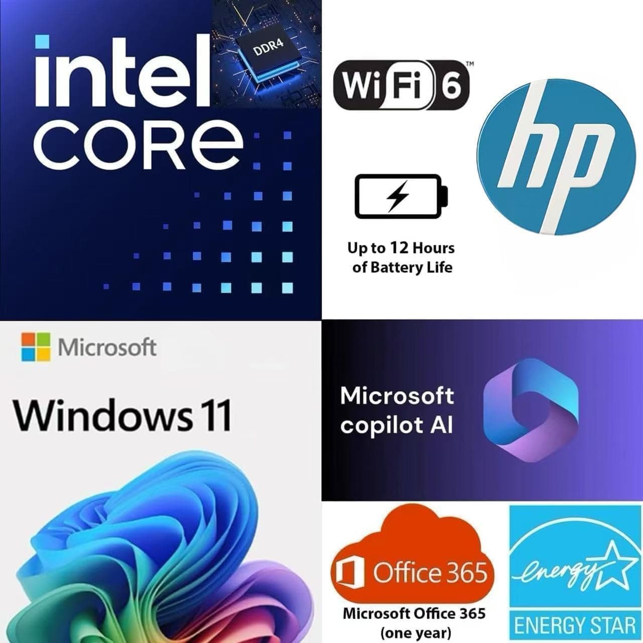 HP Student and Home Laptop with Free Microsoft 365, 16GB RAM, 64GB EMMC and 1TB Cloud Storage, Fast Intel Core, Win 11 w/o Earbuds – Perfect for Work & Play - Image 3