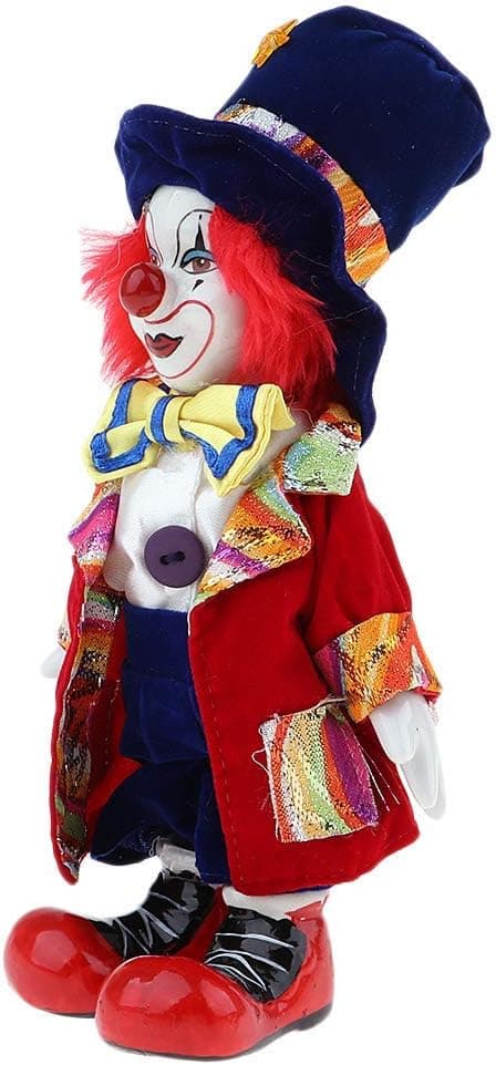 Clown Figure Doll Ornaments Home Table Desk Top Decor Halloween Decoration Gift - #5 - Image 3