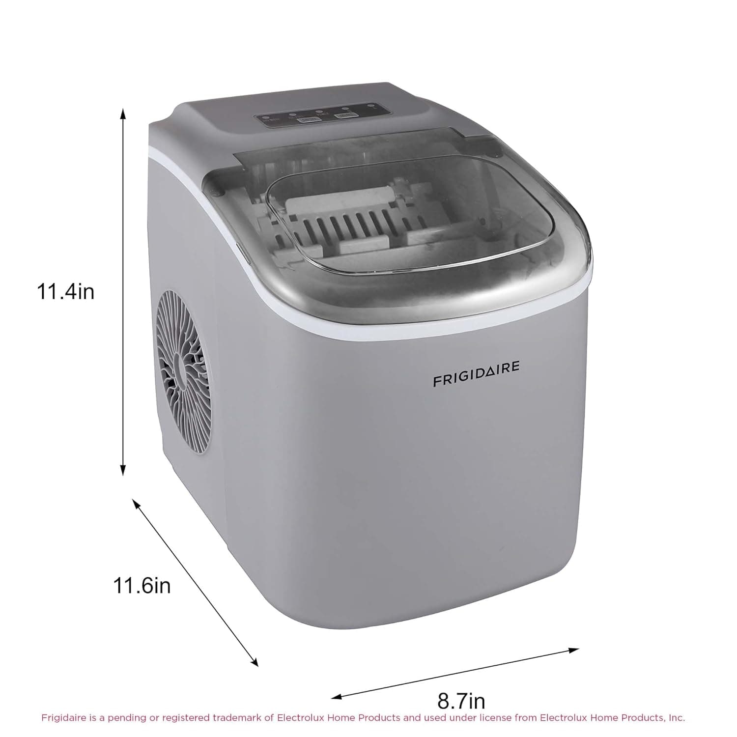 FRIGIDAIRE EFIC189-Silver Compact Ice Maker, 26 lb per Day, Silver - Image 6