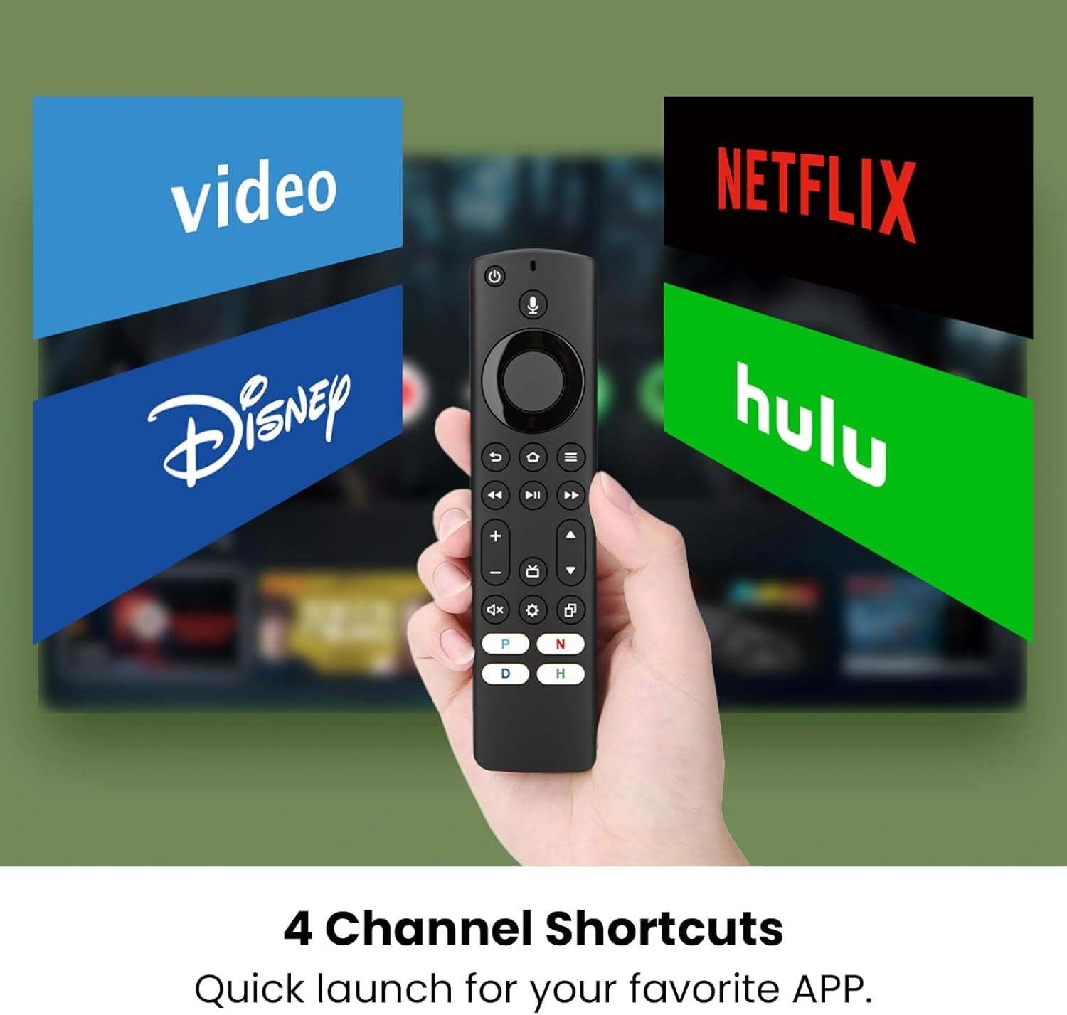 Replacement Remote Control for Fire Smart TV, Compatible with Insignia, Toshiba, Amazon Fire Smart TV for AMZ Remote - Image 5