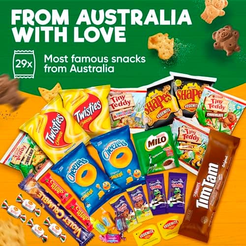 Australian Snack Gift Box Mega 29 Pack, Best Aussie Candy and Food Products, Authentic Taste of Australia, Large Snack Box - Australian Expats - Image 4