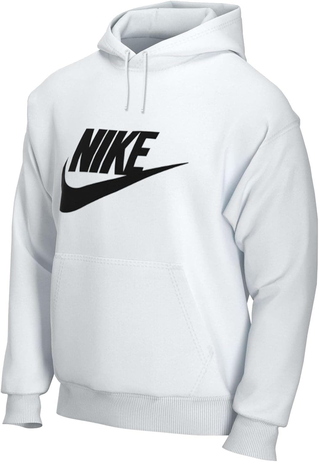 Nike mens Sportswear Club Pullover HoodieHoodie X-Large White/Black - Image 2