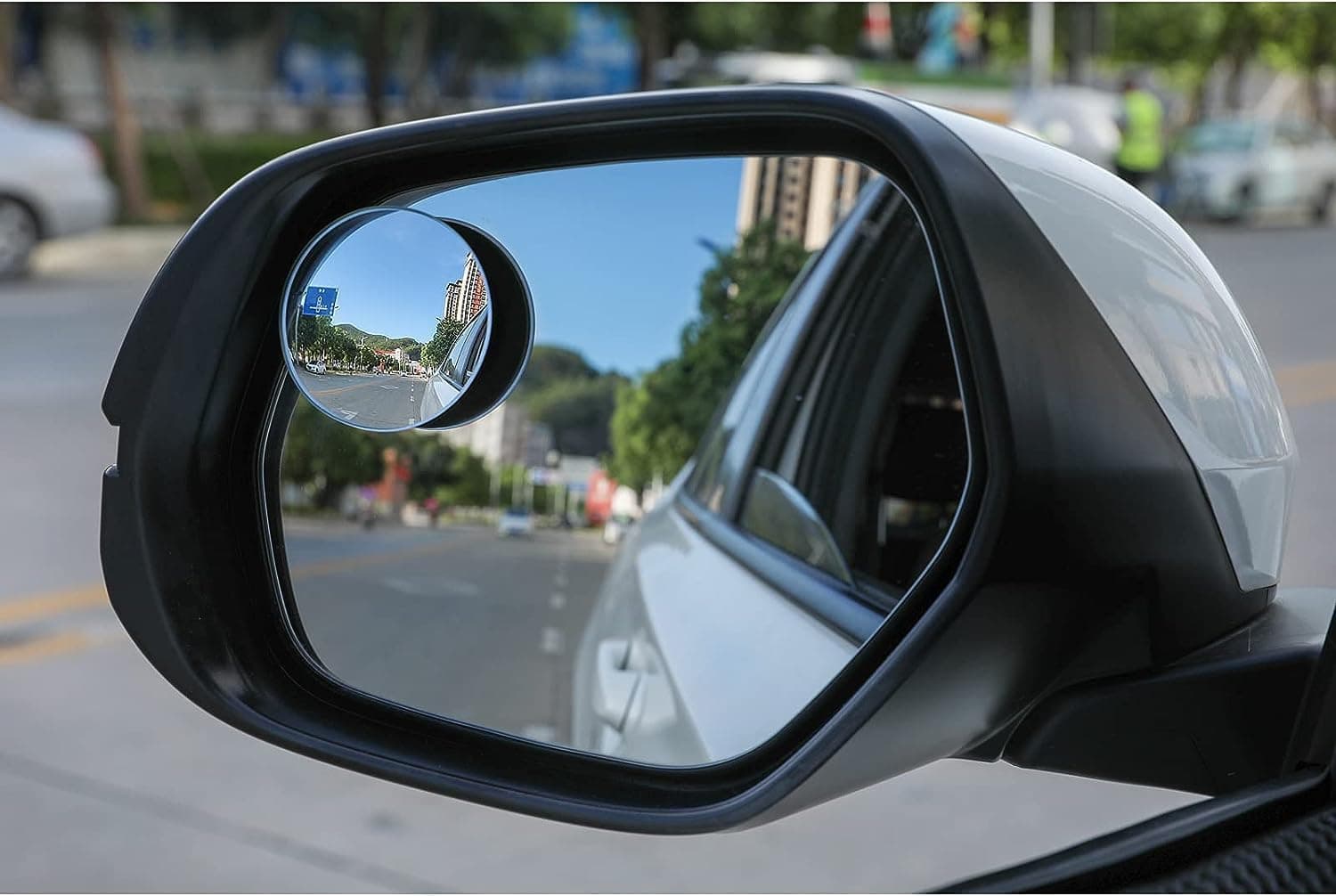 LivTee Blind Spot Mirror, 2" Round HD Glass Frameless Convex Rear View Mirrors Exterior Accessories with Wide Angle Adjustable Stick for Car SUV and Trucks, Pack of 2 Round Pack of 2 - Image 7