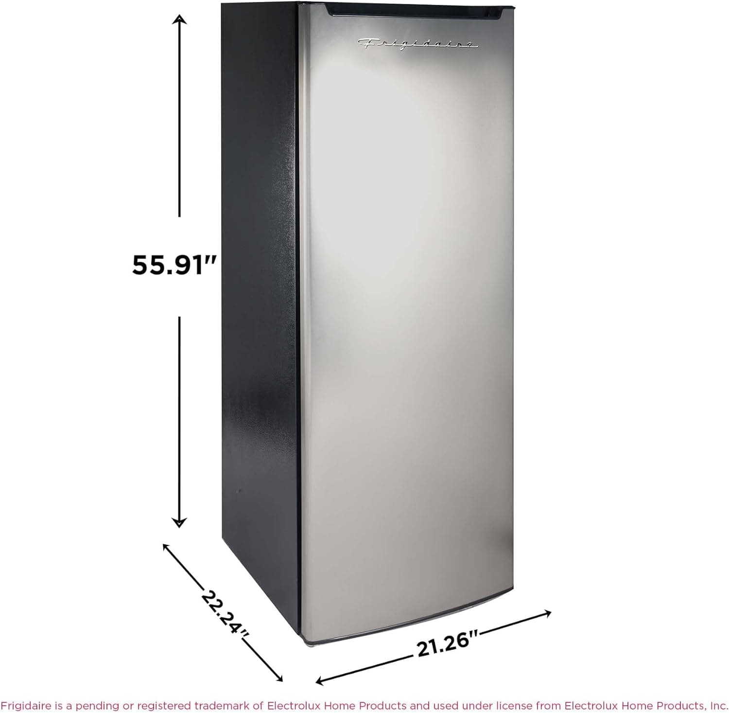 Frigidaire Upright Freezer, 6.5 cu. ft., Deep Freeze, Vinyl Coated Metal with Wire Shelving, Compact for Kitchen, RV, Dorm, Cabin, and Trailer, Platinum Design Series, Silver - 21D x 23W x 56H 6.5 cu ft - Image 6