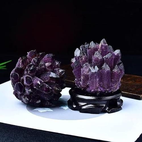 Large Amethyst Crystal Cluster，Real Crystals ，raw Crystal Cluster， Amethyst Stone ，Large Crystals Cluster for Home Decor - Image 8