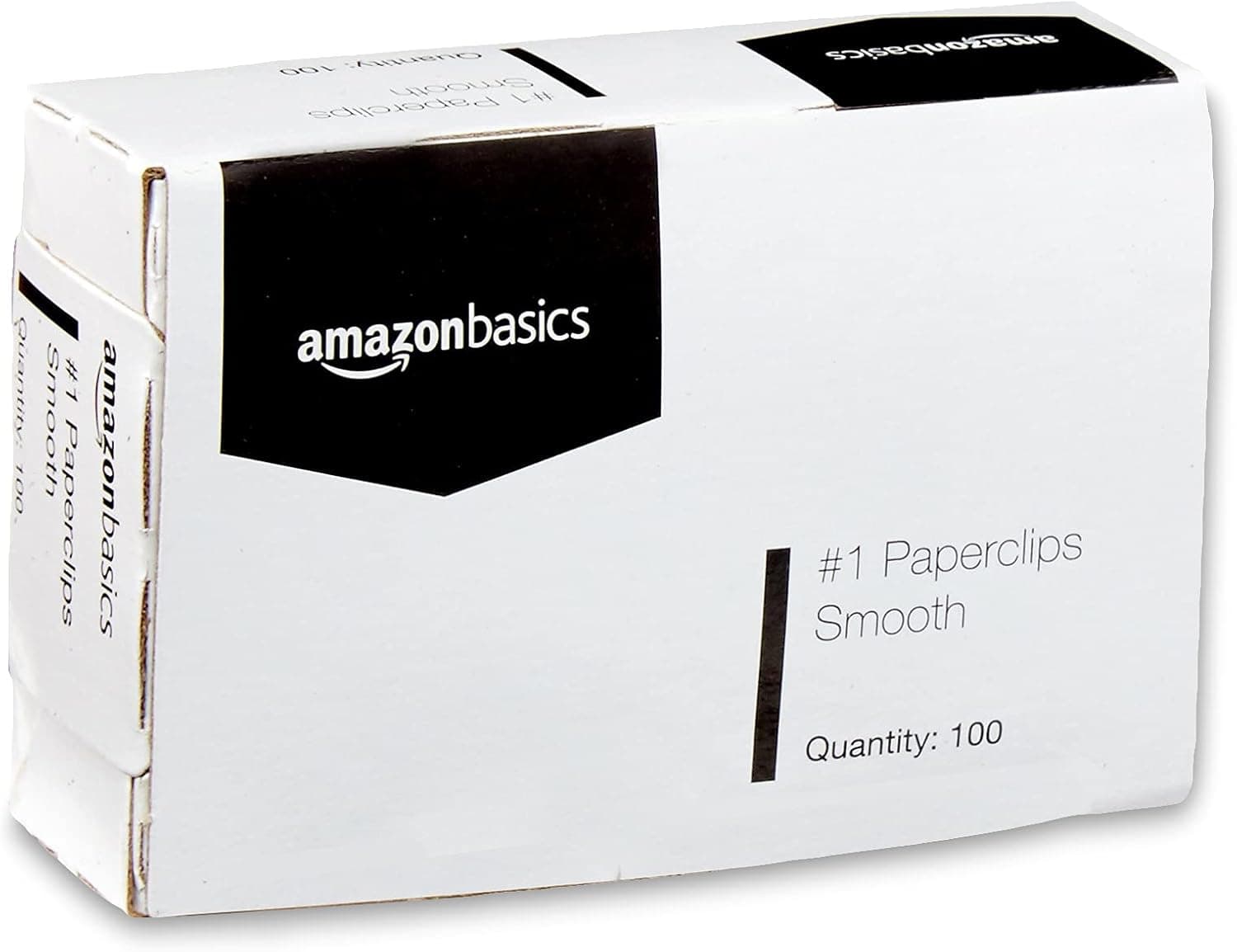 Amazon Basics No. 1 Paper Clips, Smooth, 1000 Count (10 Pack of 100), Silver No. 1 Smooth - Image 2