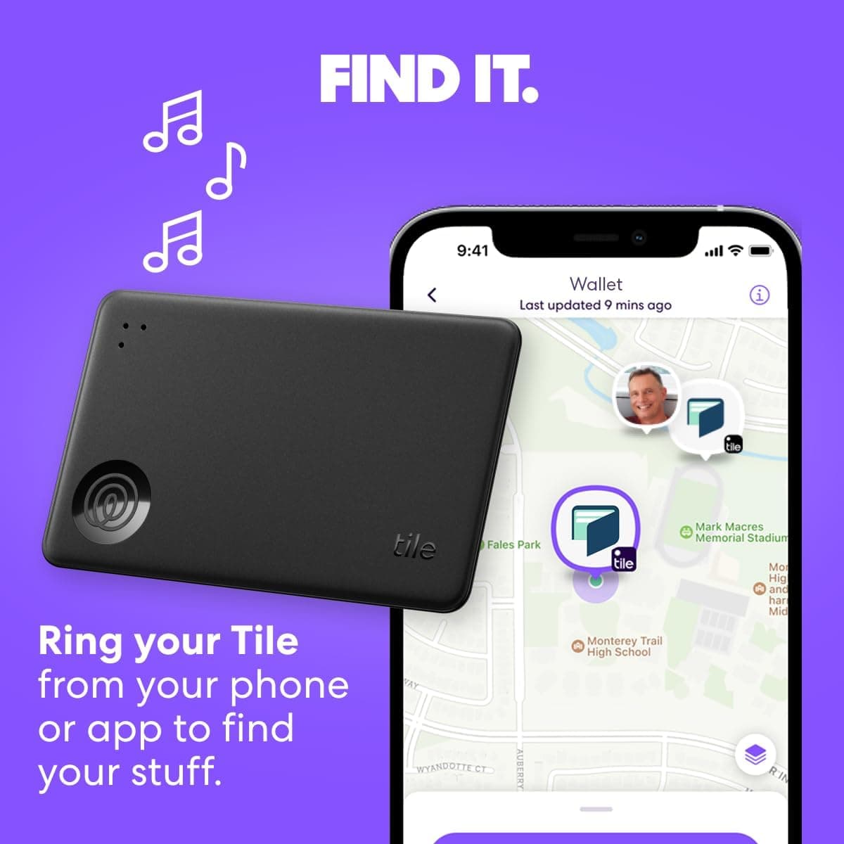 Life360 Tile Slim - Wallet Finder, Bluetooth Tracker and Item Locator for Luggage Tags, Passports and More. Both iOS and Android Compatible. Phone Finder. 1-Pack (Black) 1-Pack Black - Image 3