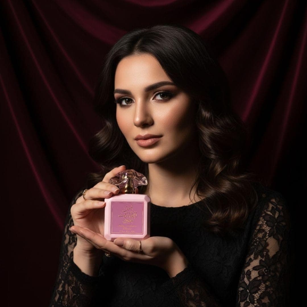 Ard al Zaafaran Pink Blush Shams Al Emarat Khususi, Marshmallow Blush Perfume For Women, Eau de Parfum - 100 ML (3.4 OZ) Romantic & Sweet Arabian Perfume - A Captivating Scent wrapped in Pink Bottle - Image 5