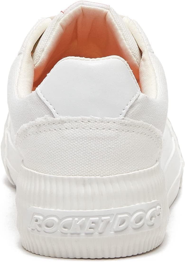 Rocket Dog Women's Cheery Comfort Plush Foam Sneaker 6 Canvas White - Image 4