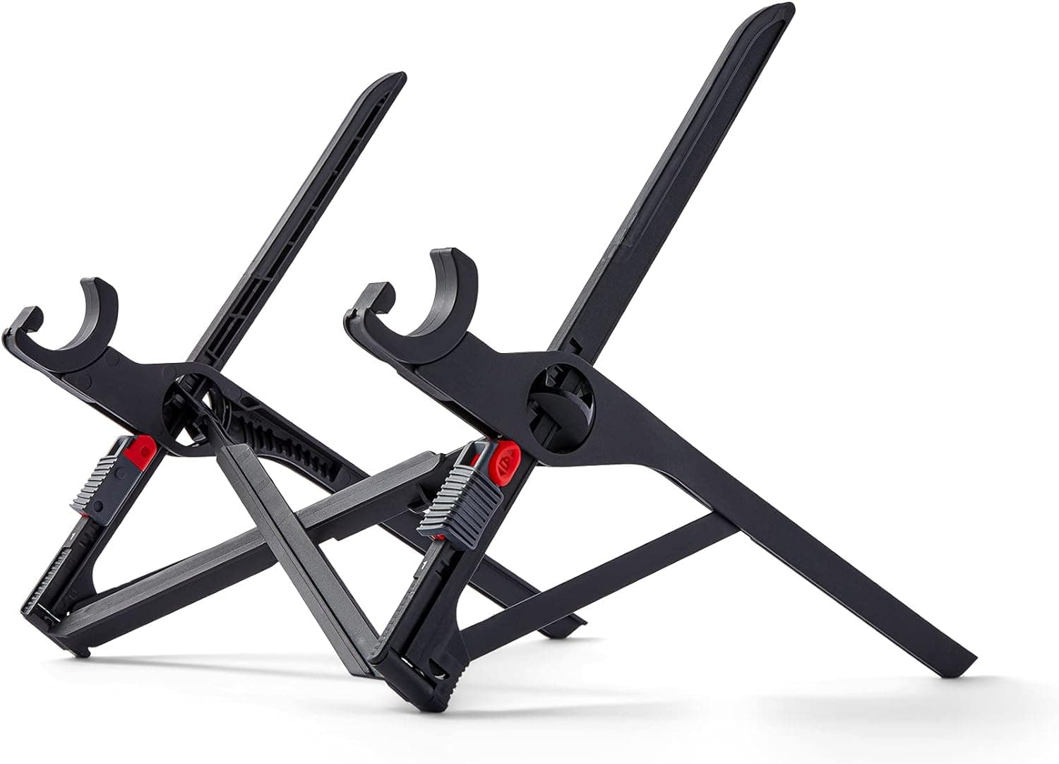 Roost V3 - Ultra Portable and Adjustable Laptop Stand - Eye‑Level Anywhere - 6.5 to 12.5 inch Screen Lift - Patented Rigid Folding Structure and Self-Adjustings Laptop Grips (for 12" to 18" laptops) V3 Black - Image 5