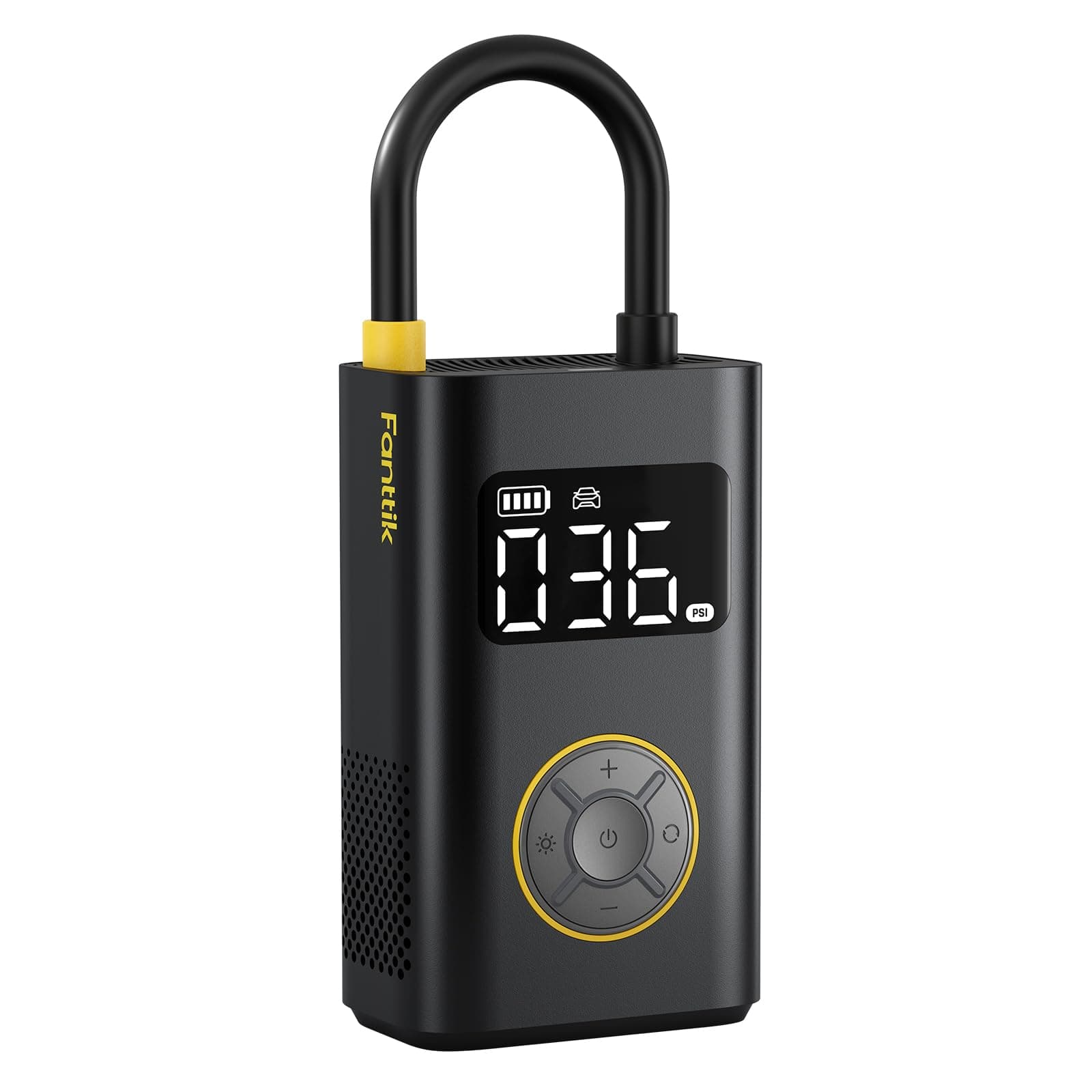 Fanttik X9 Pro Portable Tire Inflator for Compact Car, 1Min Fast Inflate Electric Bike Pump with Digital Tire Pressure Gauge, 150PSI Air Compressor for Electric Bikes, Motorcycle, Ball Black