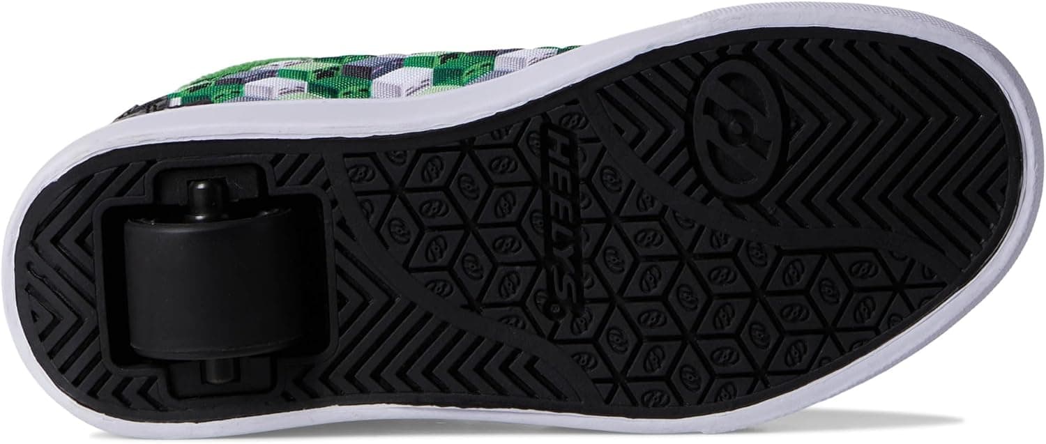 HEELYS Unisex-Child Minecraft Pro 20 (Little Big Kid/Adult) Wheeled Heel Shoe 8 Big Kid Black/Green/White - Image 4