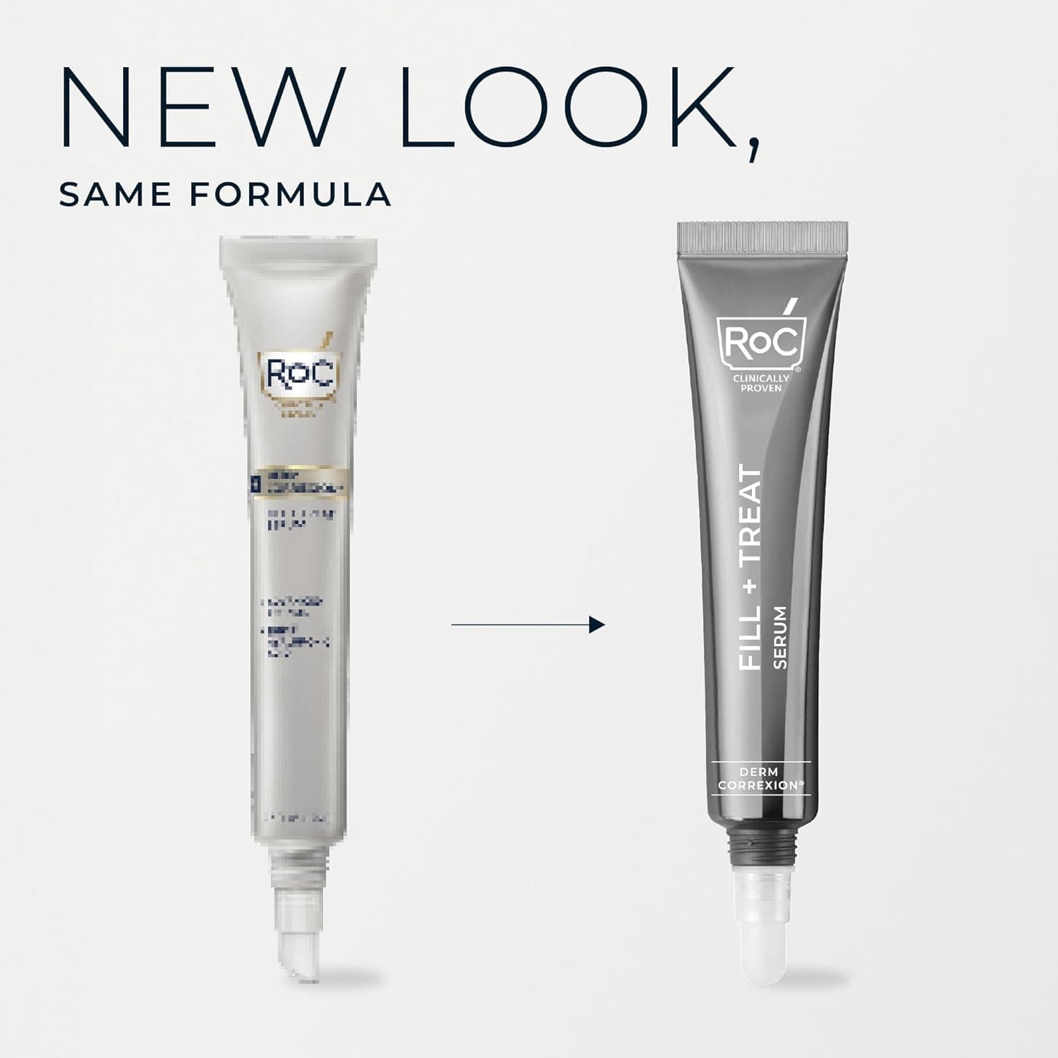 RoC Derm Correxion Fill + Treat Advanced Retinol Serum, Wrinkle Filler Treatment with Hyaluronic Acid for Crow's Feet, 11 Wrinkles, & Laugh Lines, (.5 fl oz) with Retinol Packette (Packaging May Vary) - Image 3