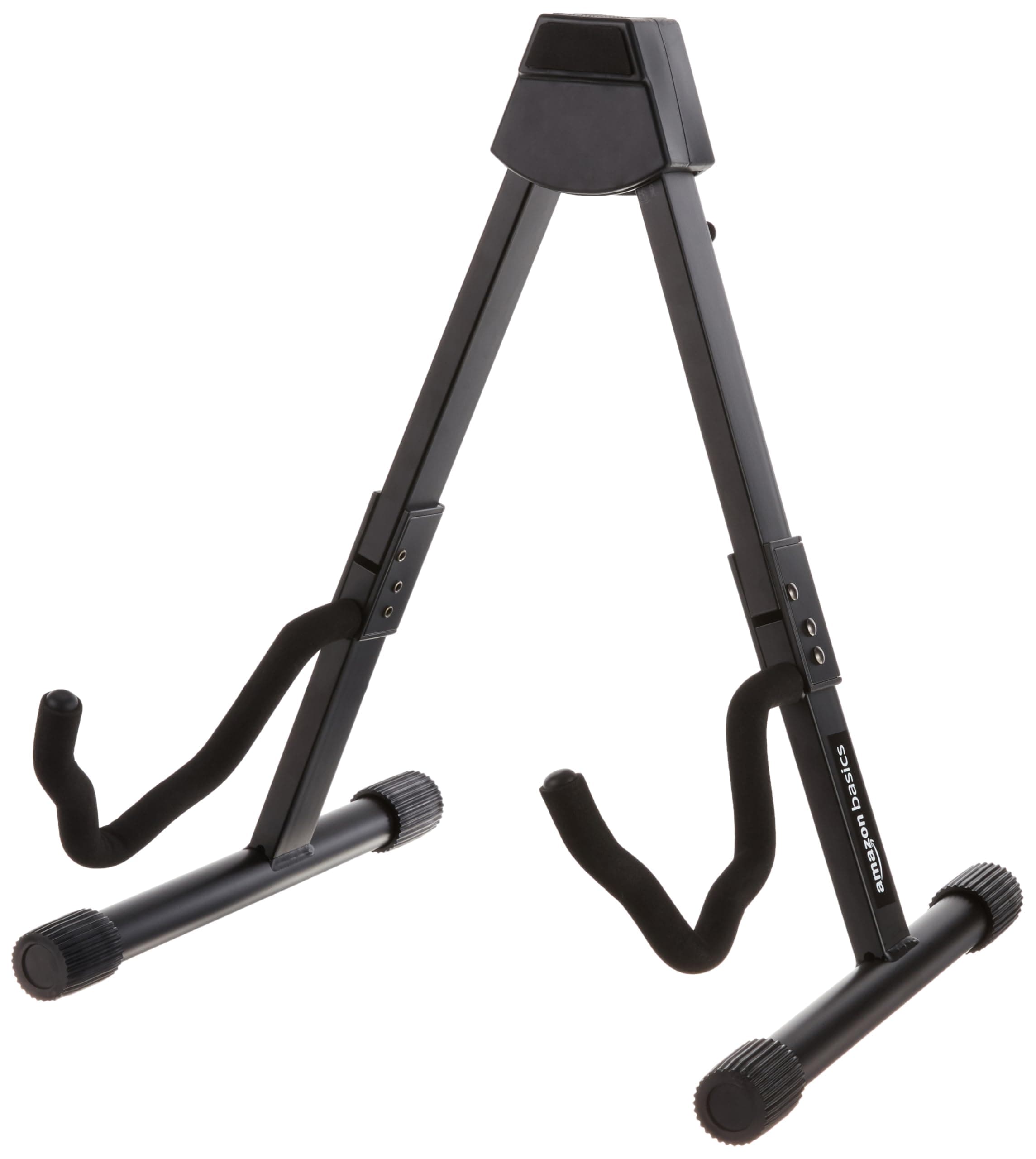 Amazon Basics Adjustable Folding Guitar Stand, A-shape, Fully Assembled - Para sa Programang Musikang Pampaaralan, Mga Konsiyerto at Maramihang Gumagamit